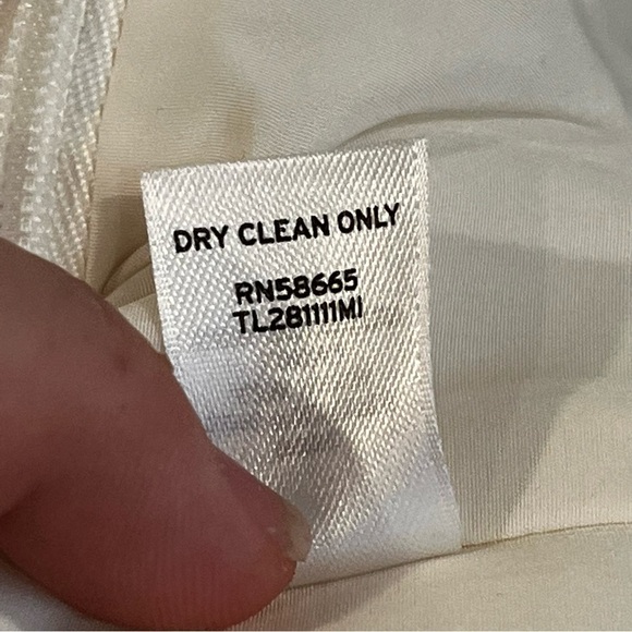 Tildon size 6 cream tone one tone plaid skirt academia - Picture 7 of 8